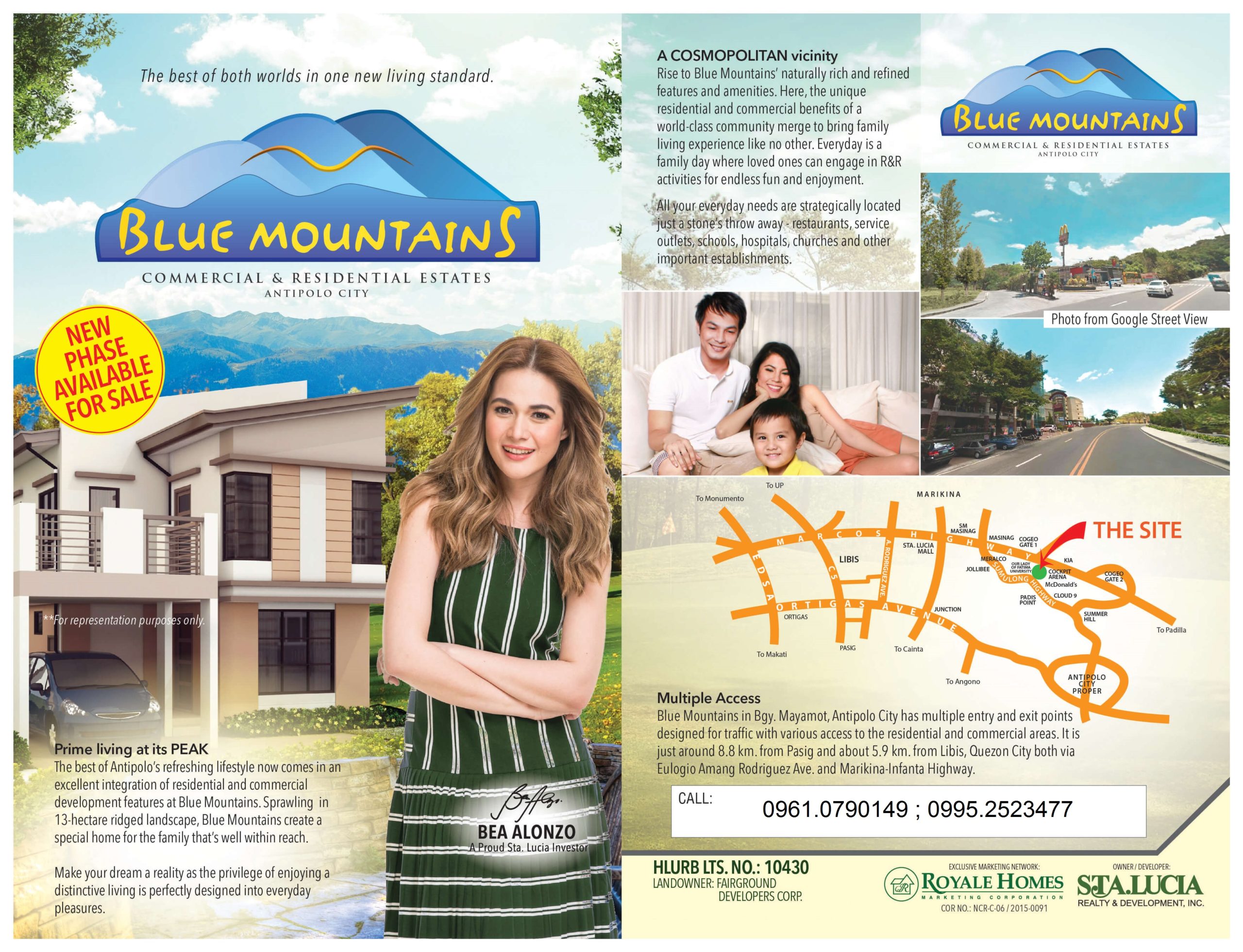 Over looking lot for sale in Antipolo Rizal at Blue Mountain