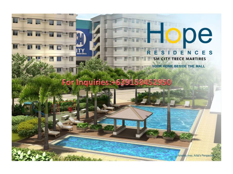 2BR CONDOMINIUM FOR SALE IN TRECE MARTIRES CAVITE Beside SM MALL AT Php. 5,950/ monthly