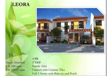 Leora Model House and Lot for sale in The Gentri Heights Subdivision