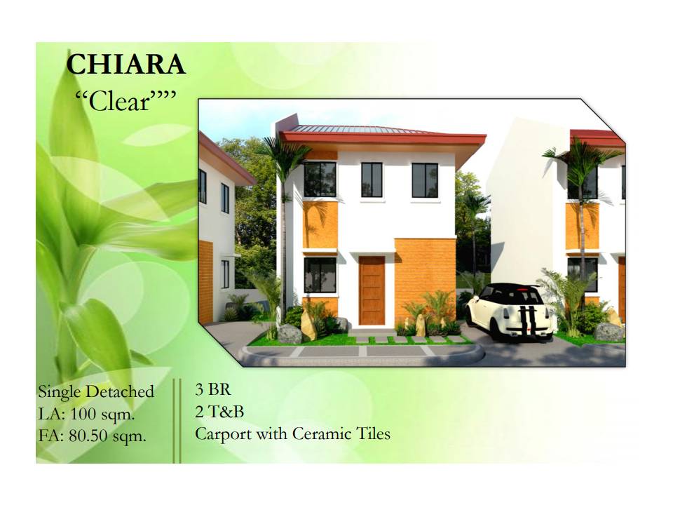 CHIARA House and lot model for sale! in The Gentri Heights Subdivision