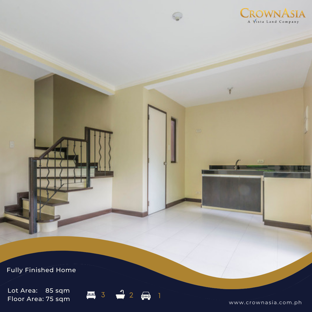 3 Bedroom House & Lot in Crown Asia Carmel (Newberry)