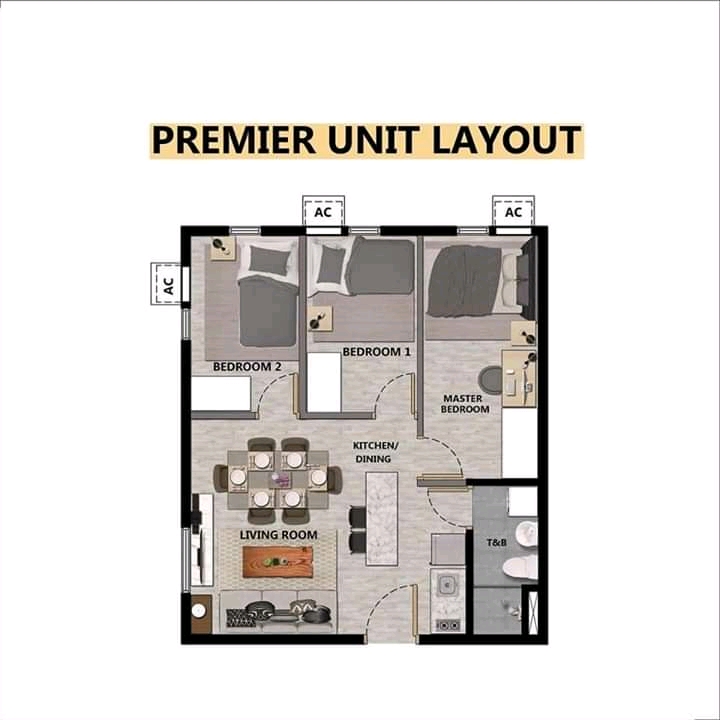 2BR PREMIER IN AMAIA STEPS THE JUNCTION PLACE  13K MONTHLY DP