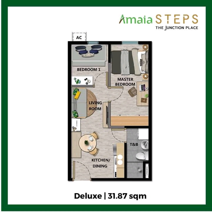 1BR CONDO UNIT IN AMAIA STEPS THE JUNCTION PLACE  9K TO 11K MONTHLY
