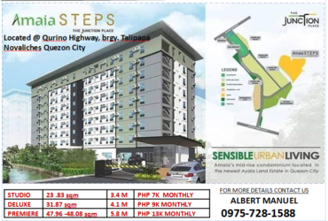 1BR CONDO UNIT IN AMAIA STEPS THE JUNCTION PLACE  9K TO 11K MONTHLY