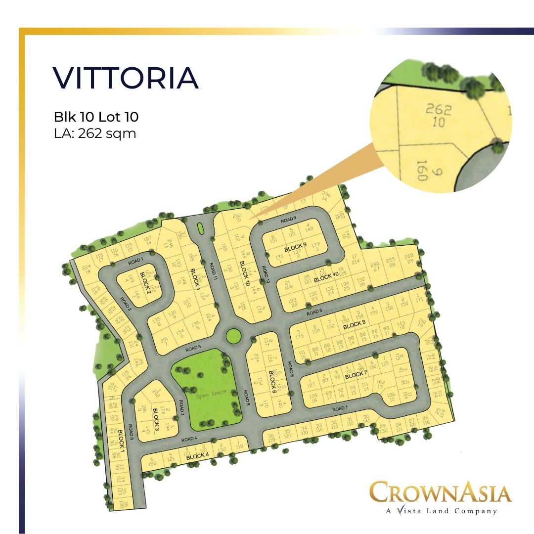 Lot only for sale in Crown Asia Vittoria (262sqm)