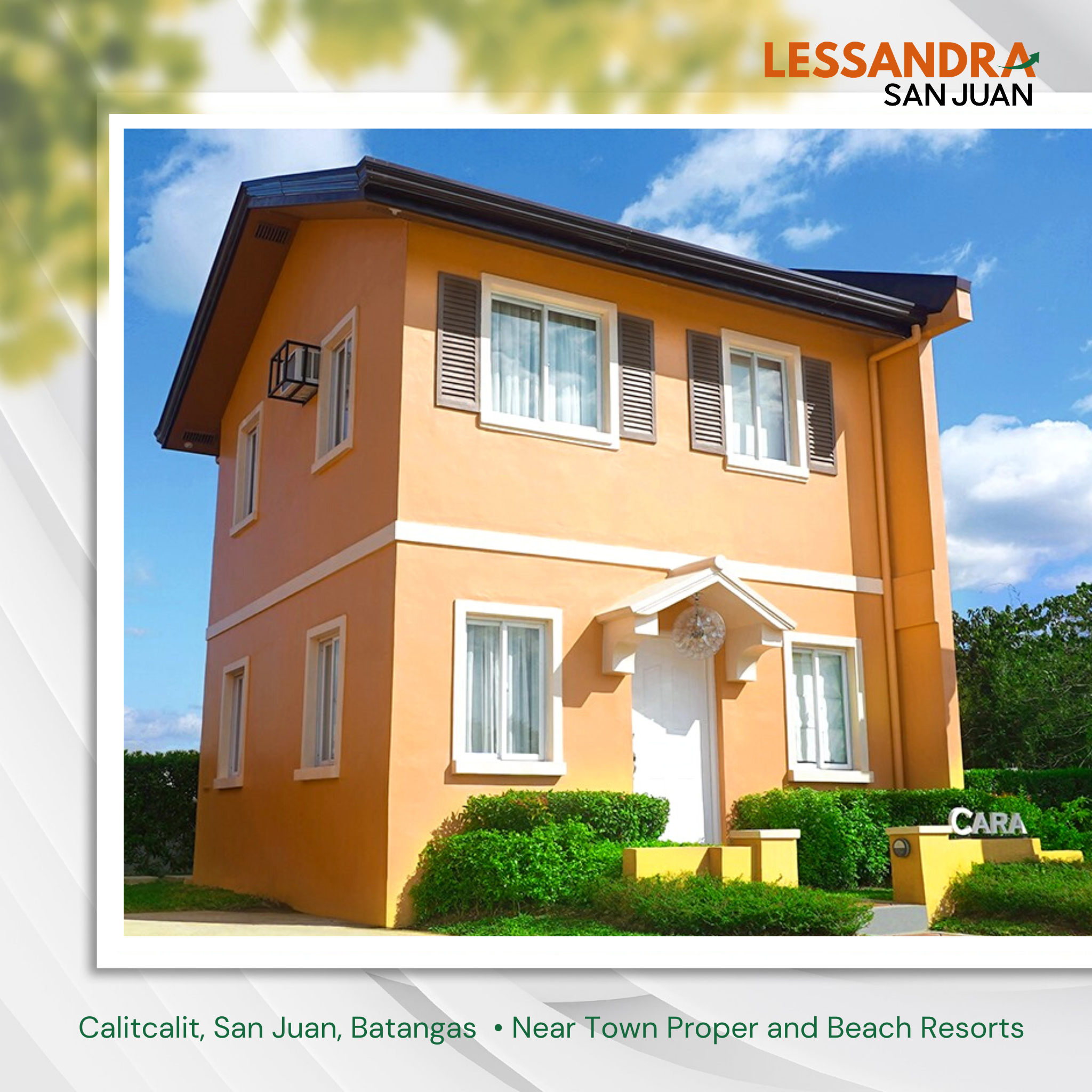 3BR Affordable House and Lot For Sale in San Juan Batangas – Cara 104sqm