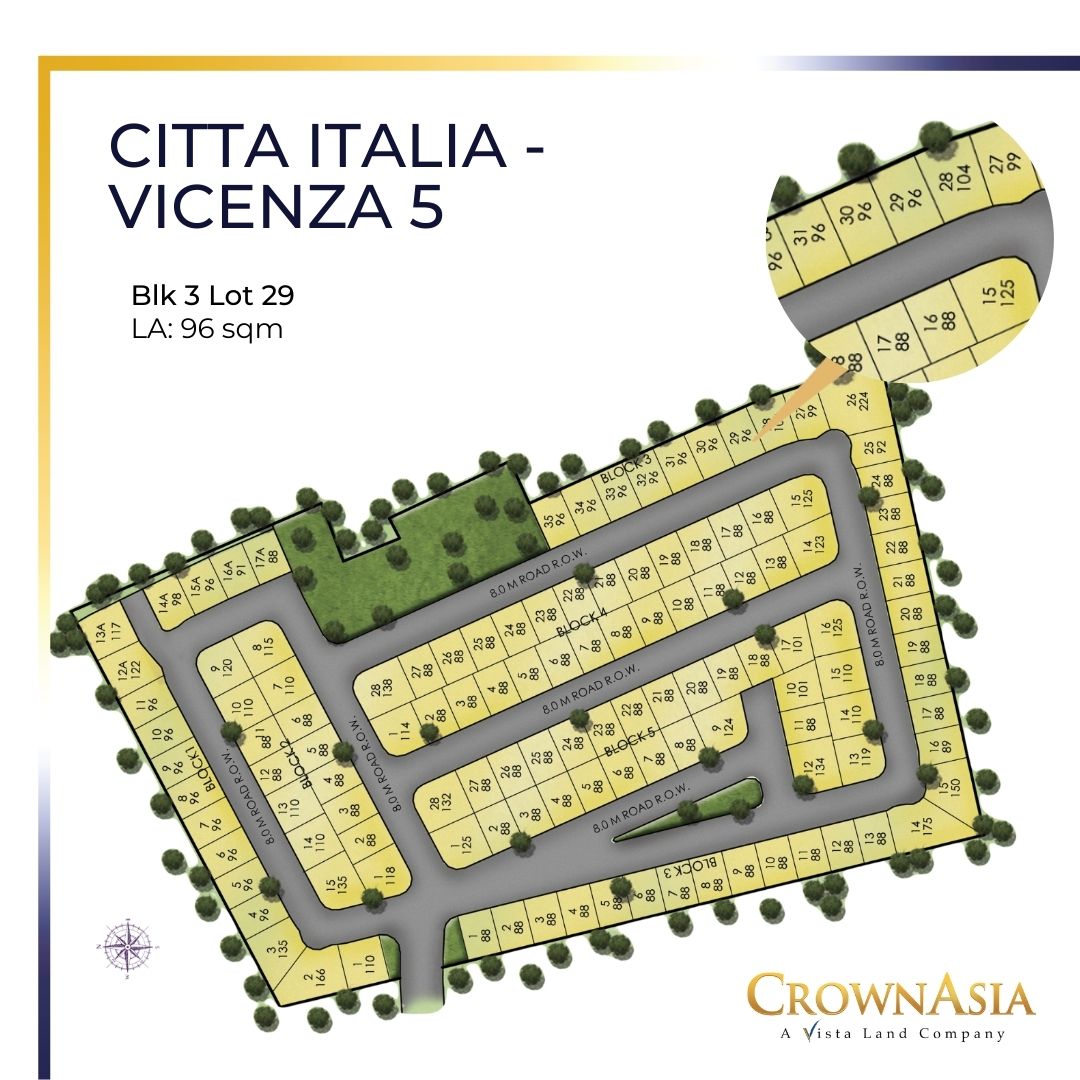 Lot only for sale in Crown Asia Citta Italia Venezia 5 (96sqm)