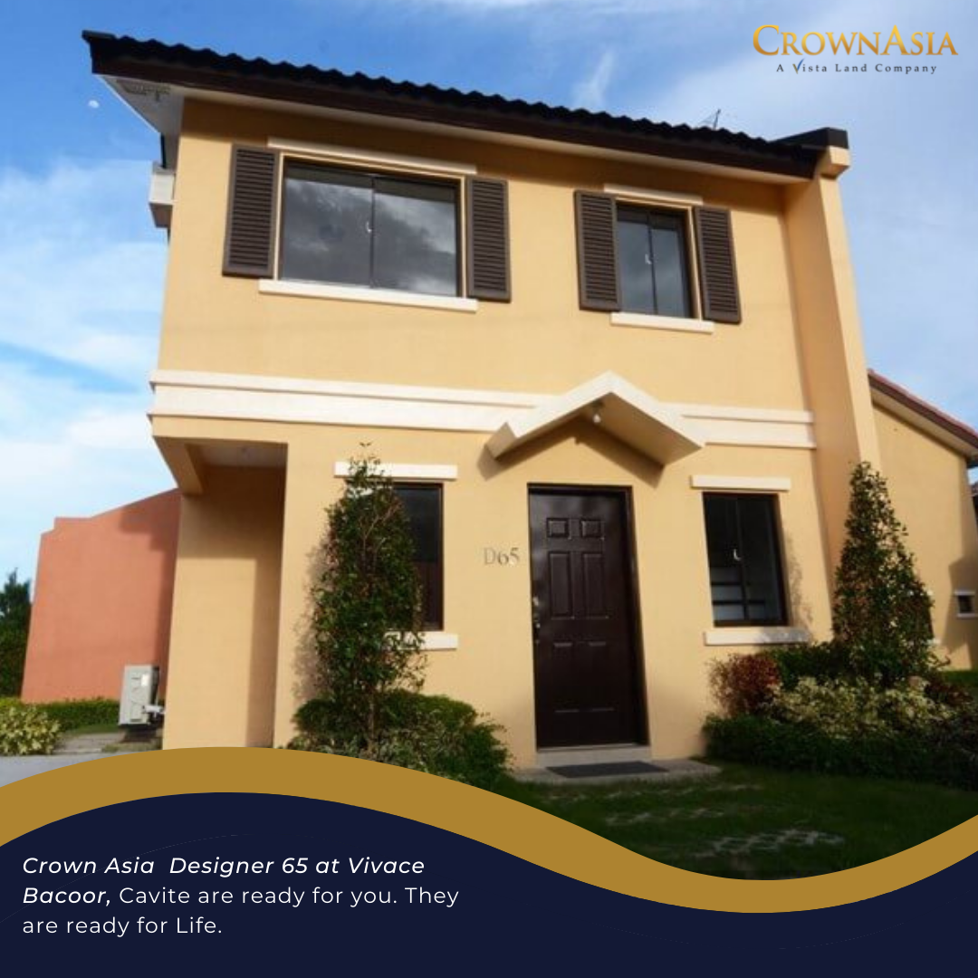 2 BR HOUSE AND LOT FOR SALE IN (DESIGNER 65-VIVACE) BACOOR, CAVITE