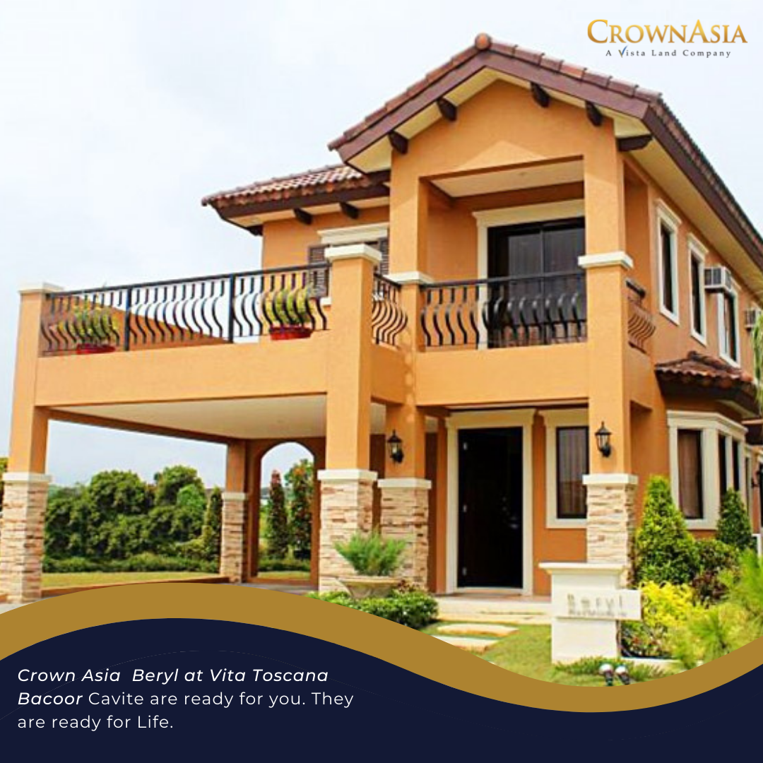 3 BR HOUSE AND LOT FOR SALE IN (BERYL-VITA TOSCANA) BACOOR, CAVITE