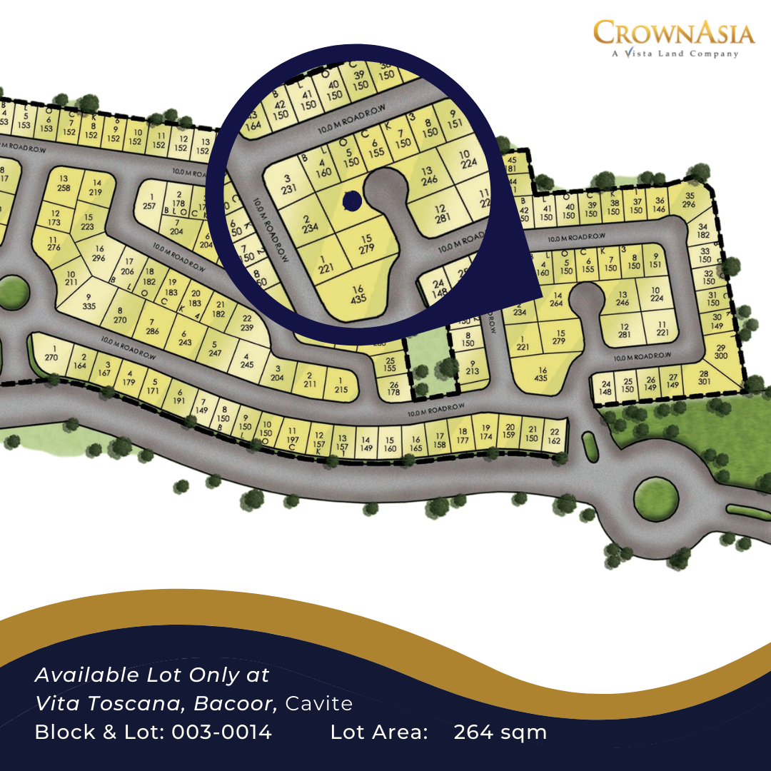 LOT FOR SALE IN (VITA TOSCANA B3L14) BACOOR CAVITE