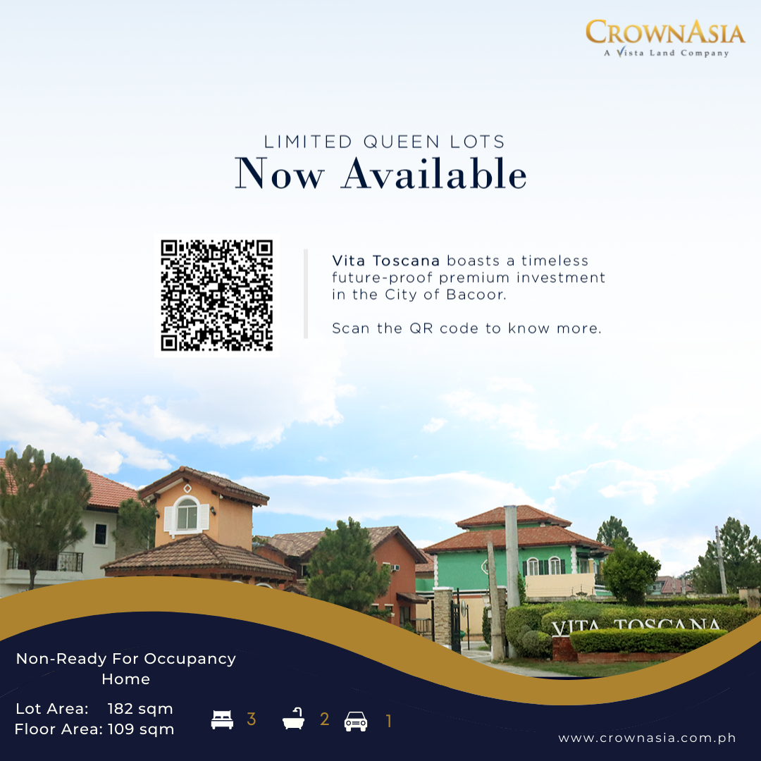Martini | 3BR HOUSE AND LOT FOR SALE IN SOLE VITA TOSCANA BY CROWN ASIA