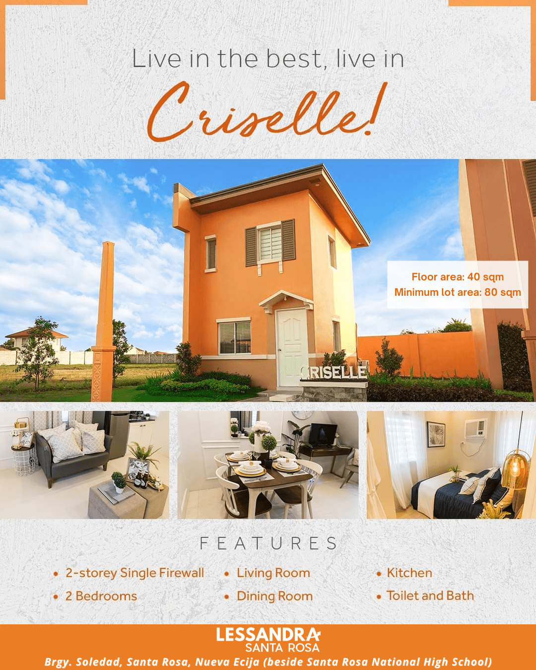 Affordable house and lot for sale in Santa Rosa Nueva Ecija – CRISELLE