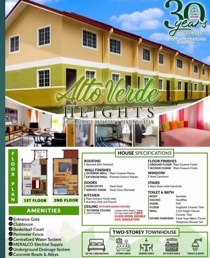 Alto Verde in Pandi Bulacan! Affordable Townhouse!