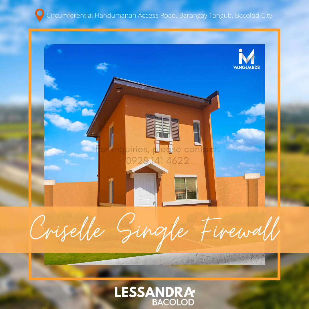 AFFORDABLE HOUSE AND LOT FOR SALE IN BACOLOD CITY – CRISELLE SINGLE FIREWALL BANK