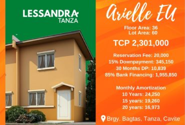 House and Lot in Tanza, Cavite Arielle EU