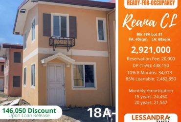 Affordable House and Lot in Tanza Reana Corner RFO