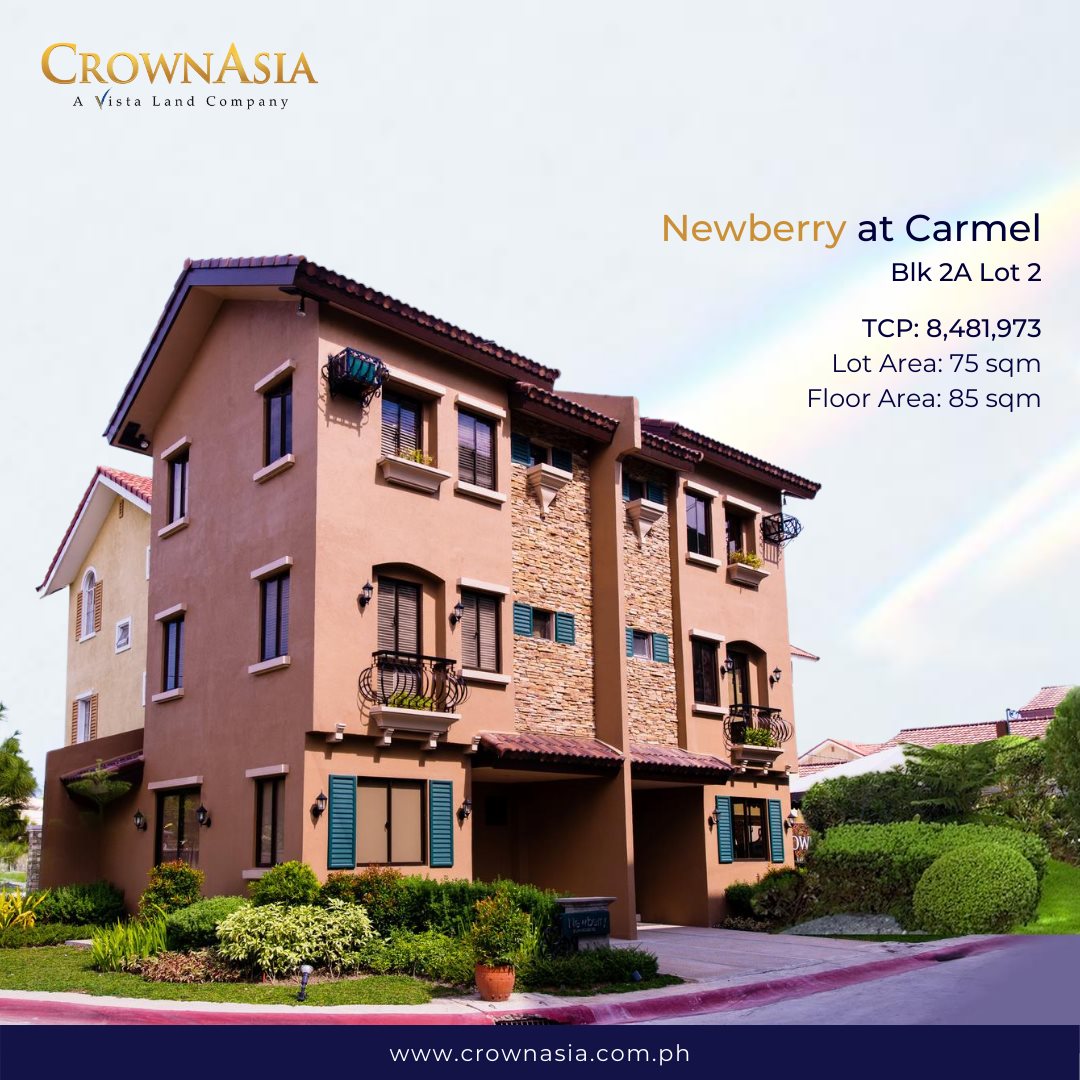 Ready for Occupancy House and Lot for Sale in Carmel Crown Asia(Newberry Model)