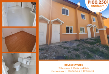 Ready for Occupancy available in Iloilo – Townhouse Inner Unit