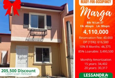 House and Lot for sale in Tanza Marga RFO