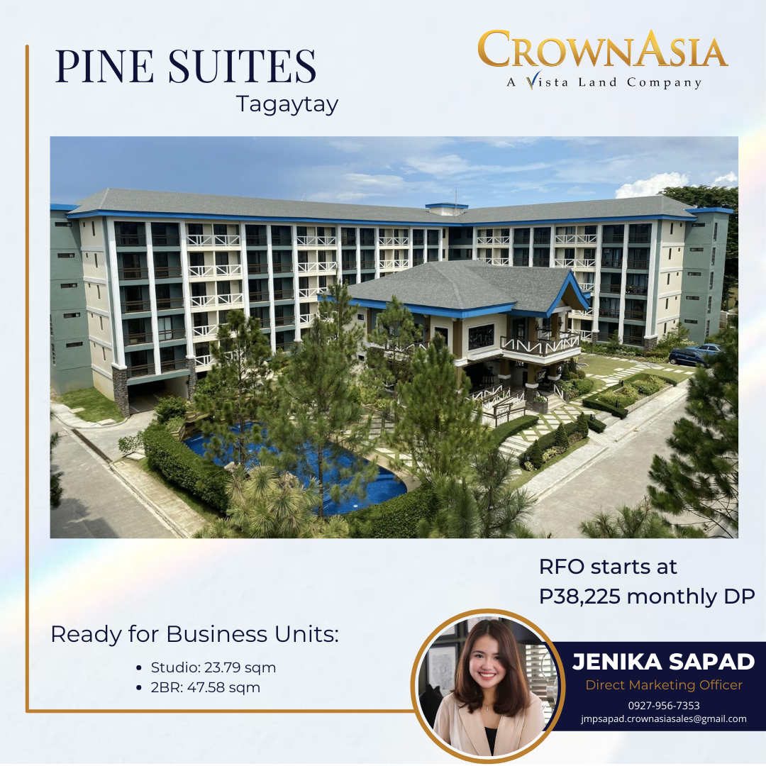 Studio Unit for Sale in Pine Suites, Tagaytay