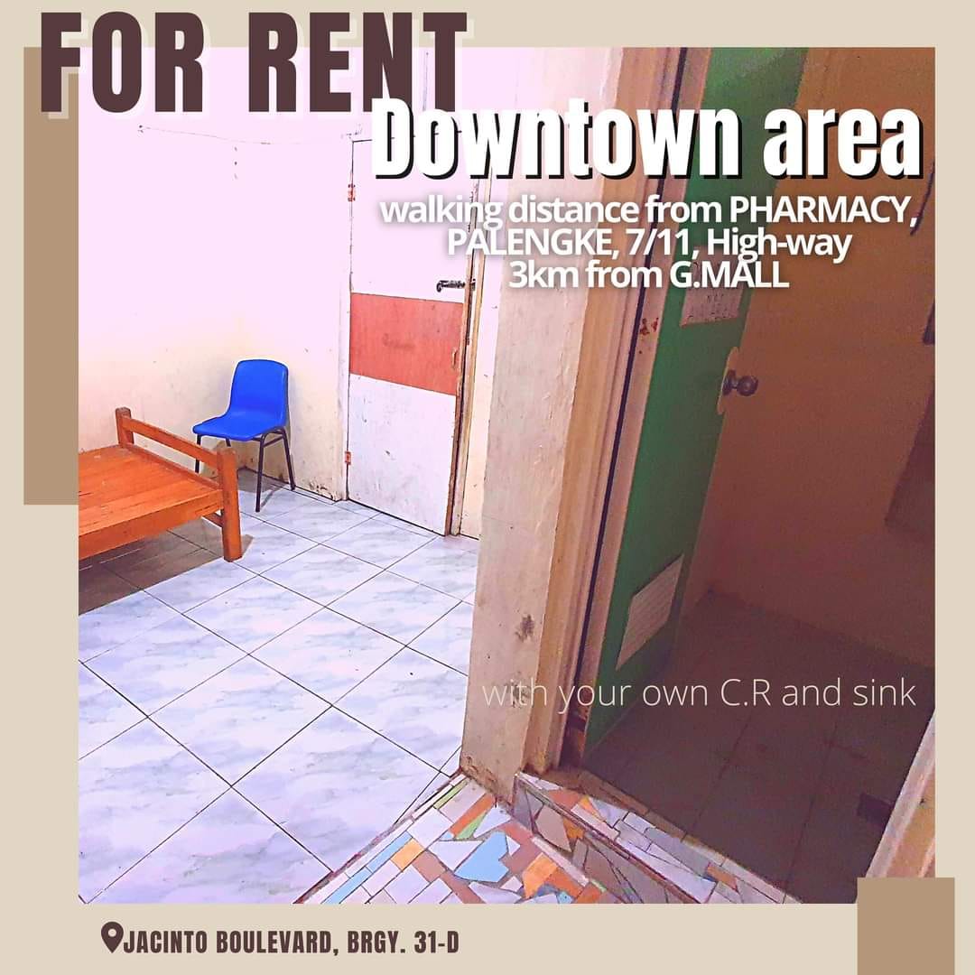 downtown room for rent in davao city jacinto blvd