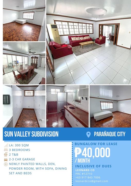 House for rent in Sun Valley Paranaque