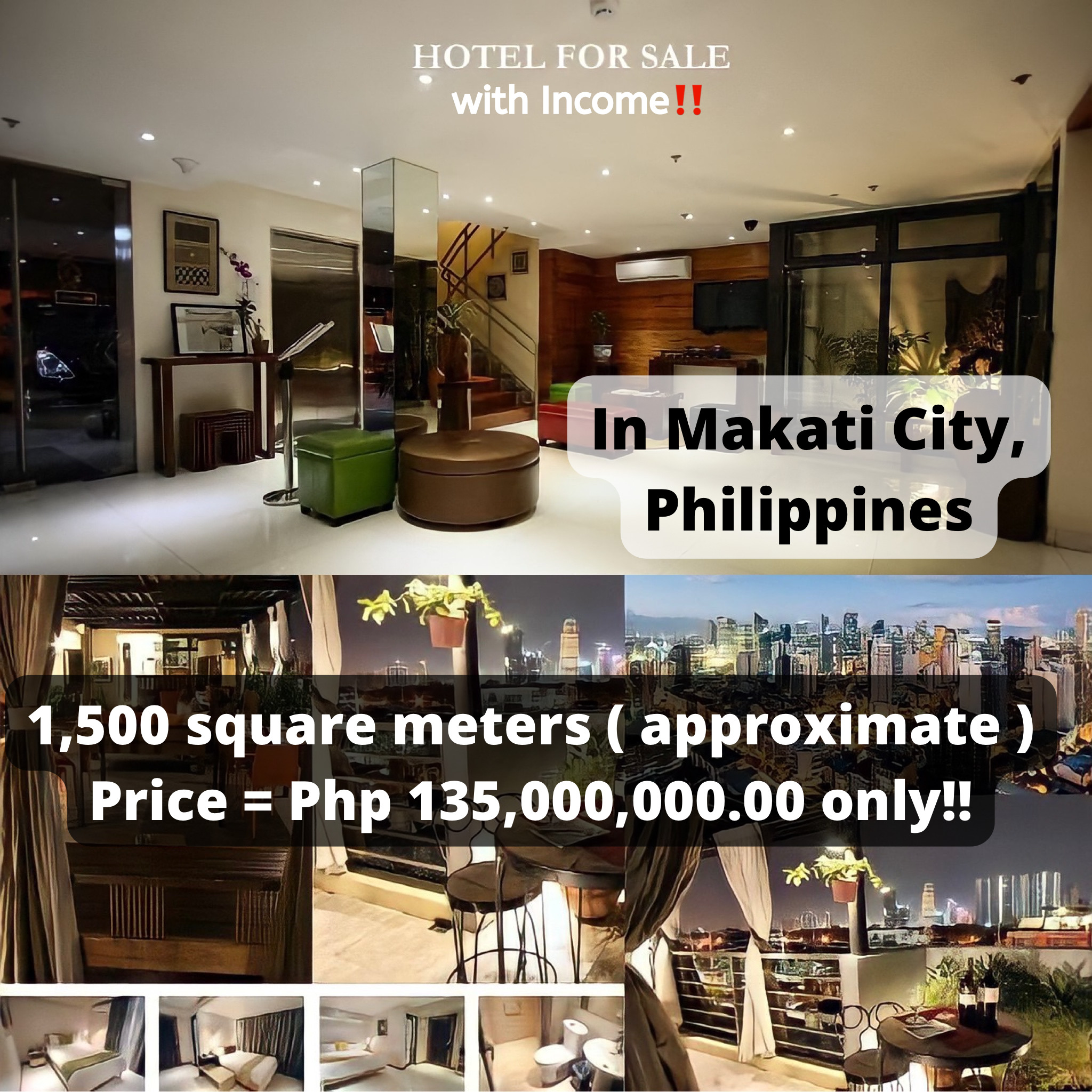 Hotel for Sale in Makati City‼️