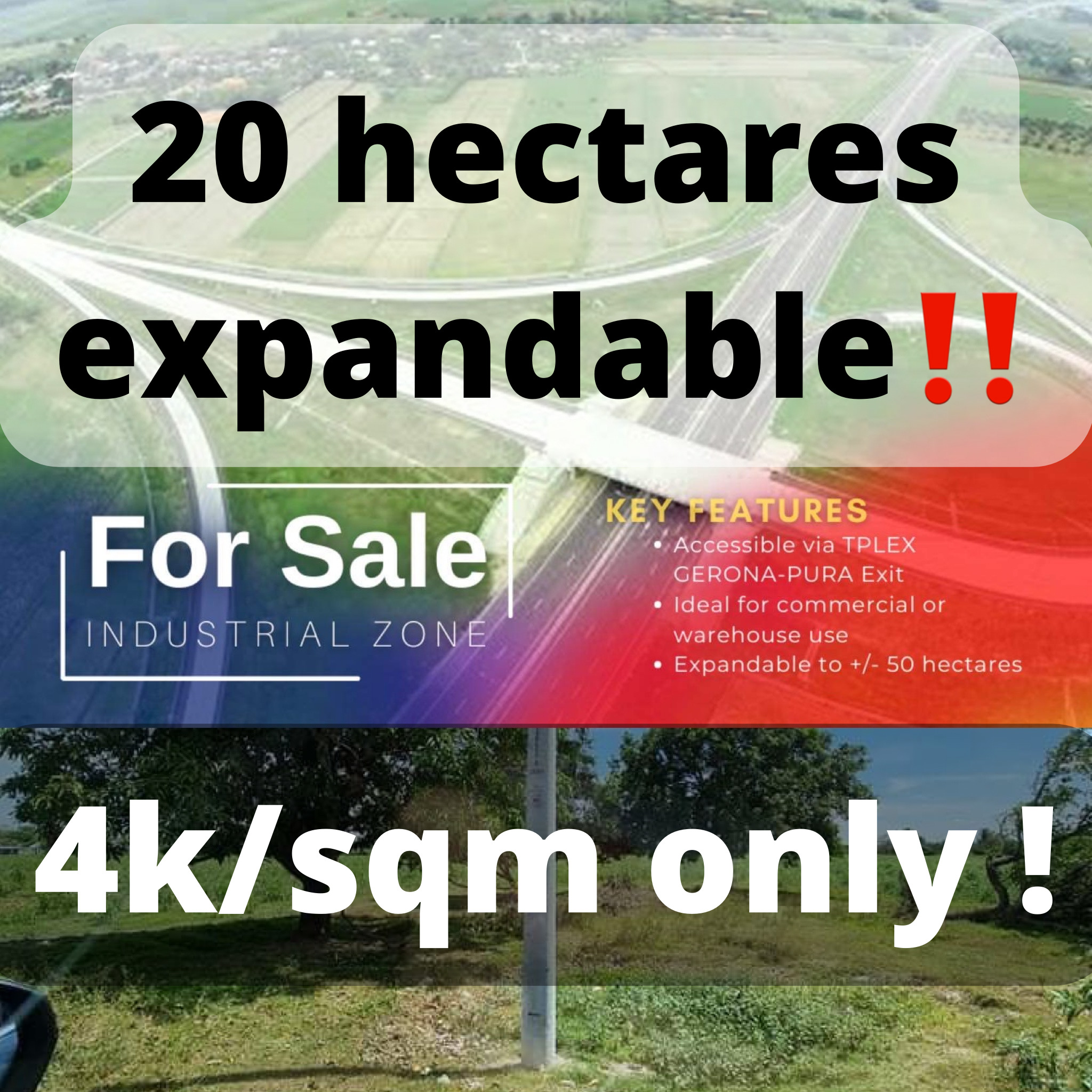 For sale 20 hectares expandable‼️