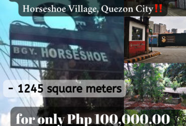 Horseshoe Village, Quezon City – Prime Lot for Residential Development‼️