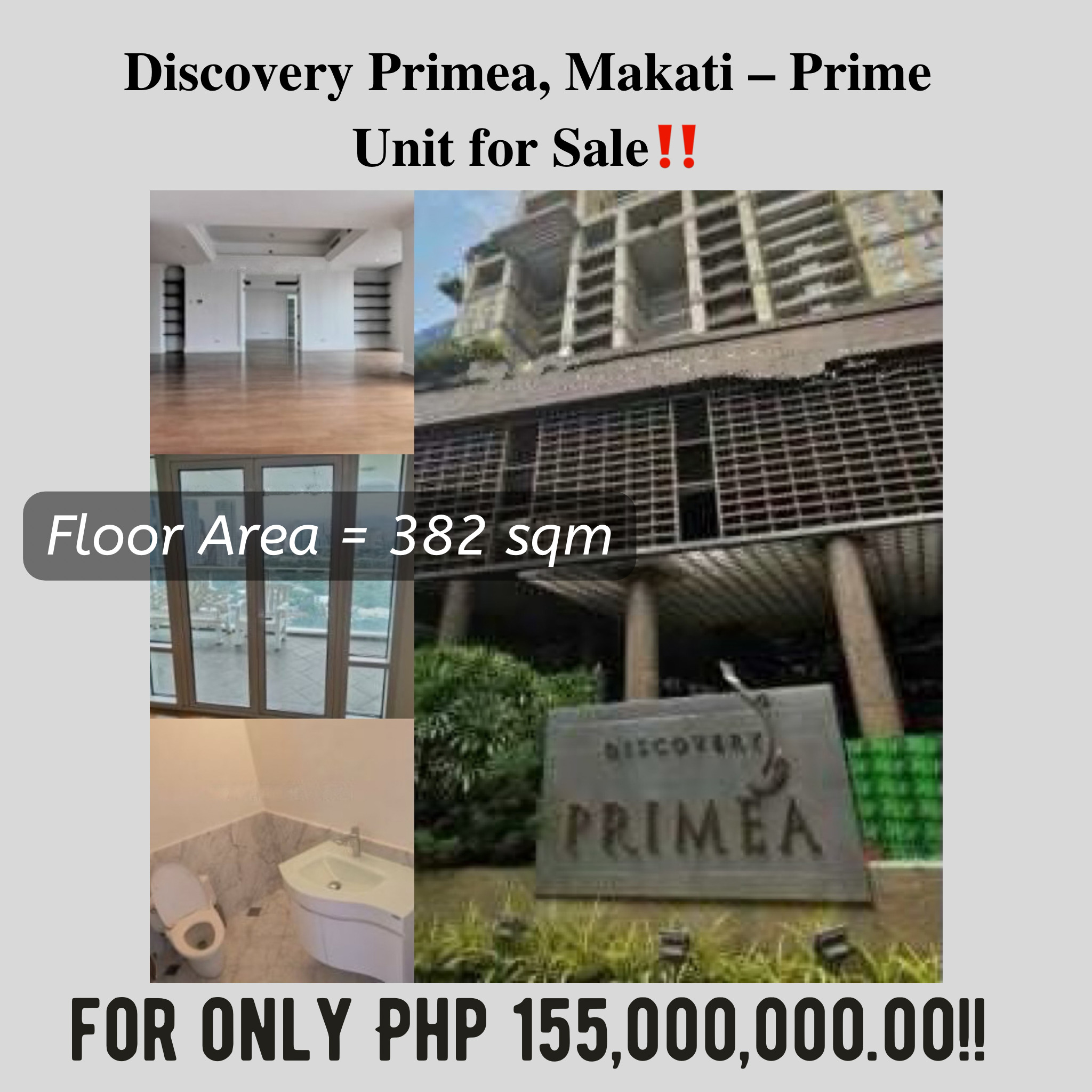 Discovery Primea, Makati – Prime Unit for Sale‼️