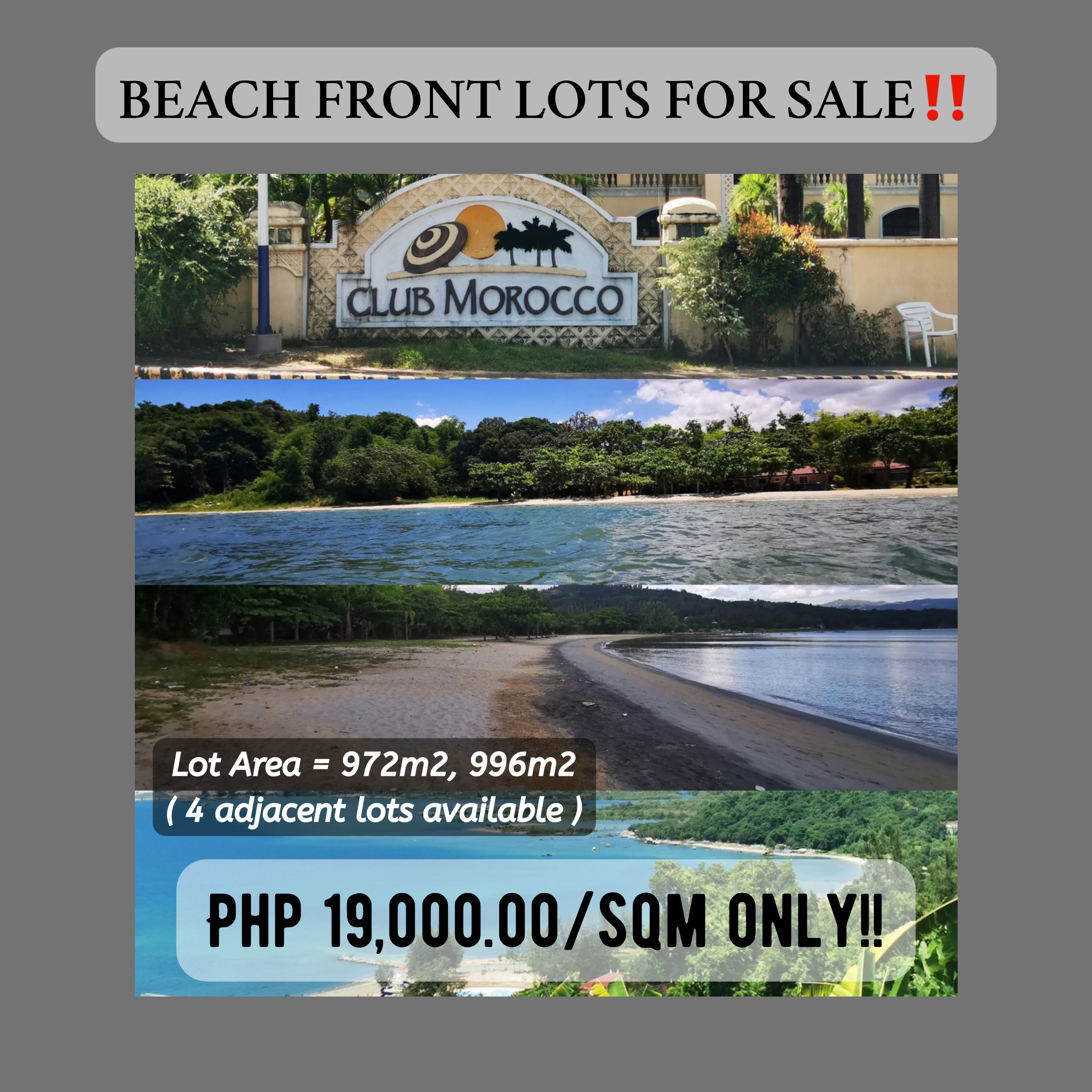 BEACHFRONT LOTS FOR SALE‼️