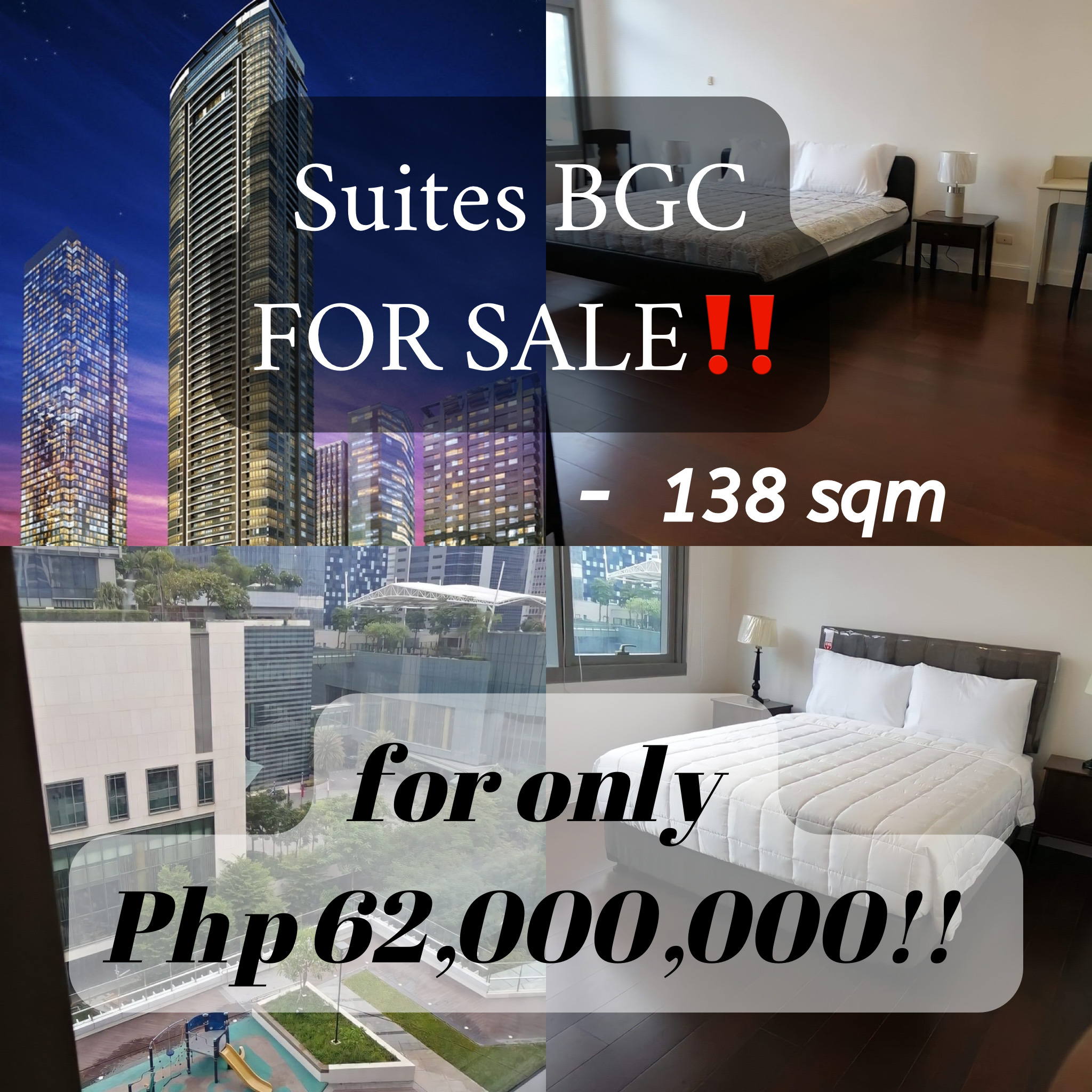 Suites BGC  FOR SALE‼️