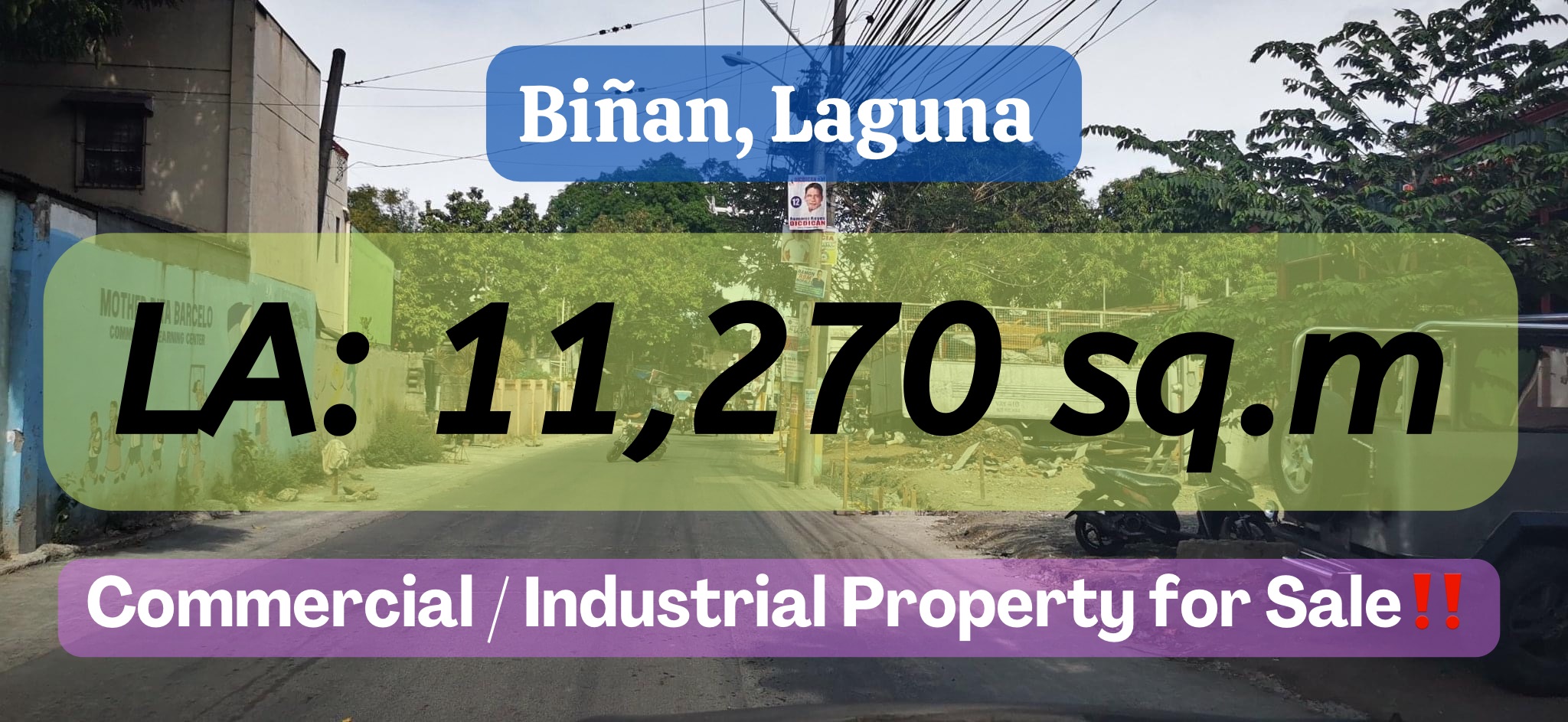 Biñan, Laguna Commercial / Industrial Property for Sale‼️