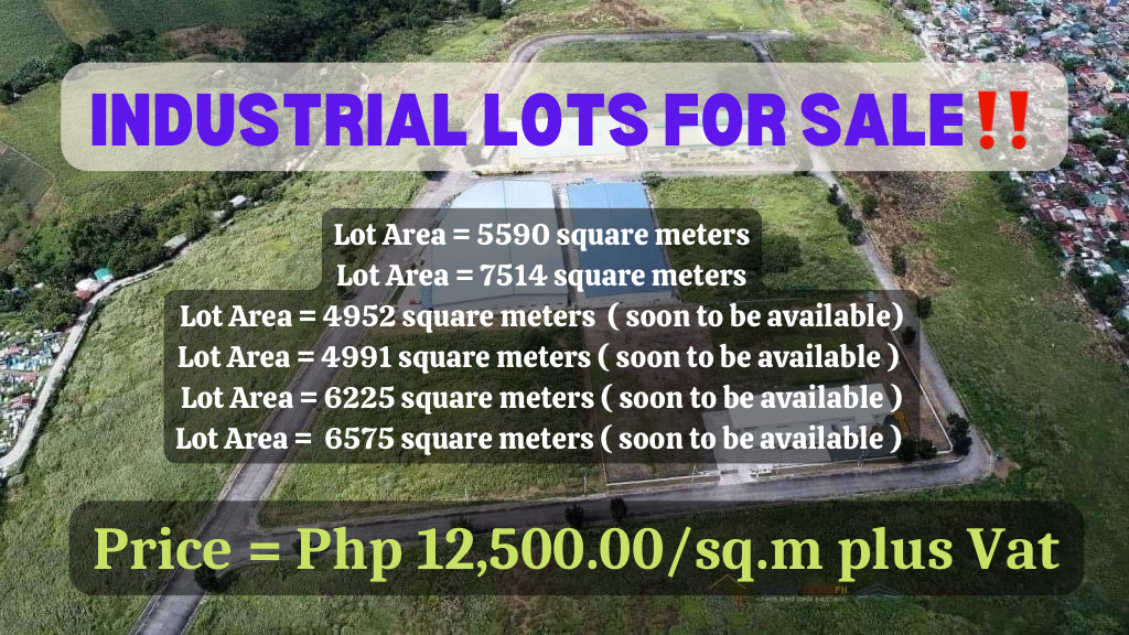 INDUSTRIAL LOTS FOR SALE‼️