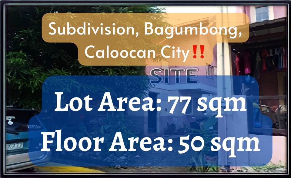 Subdivision, Bagumbong – Property for Sale‼️