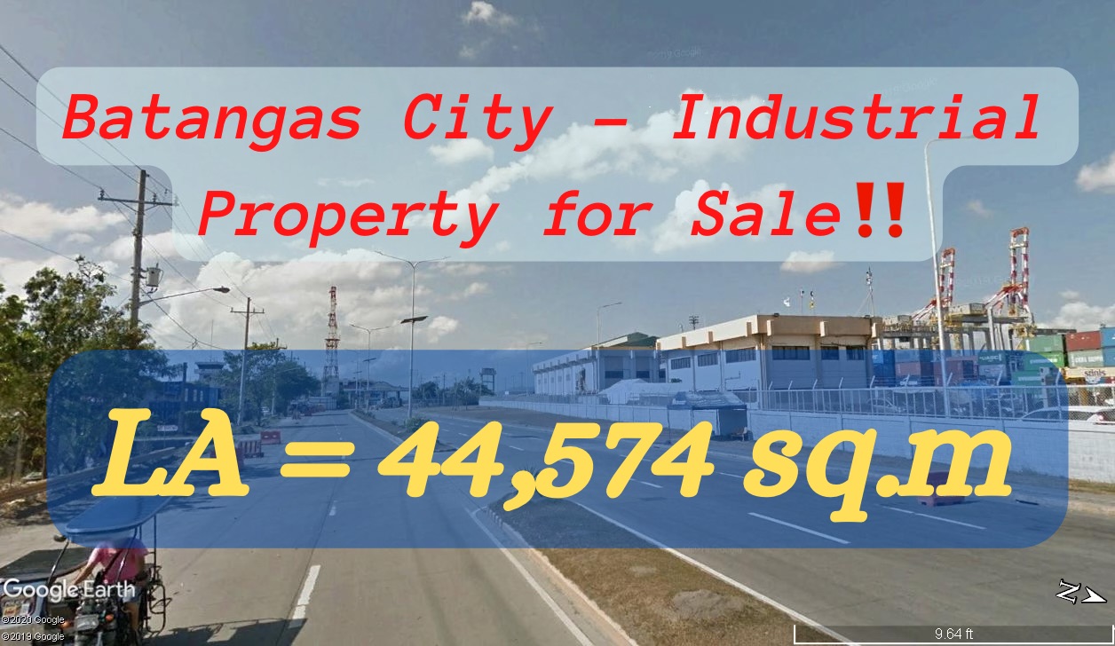 Batangas City – Industrial Lot Property for Sale‼️