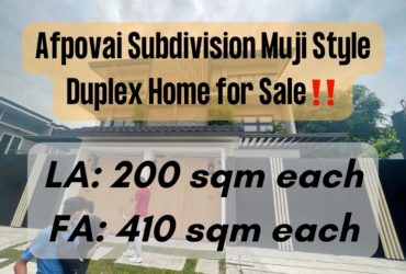 Afpovai Subdivision Muji Style Duplex Home for Sale‼️