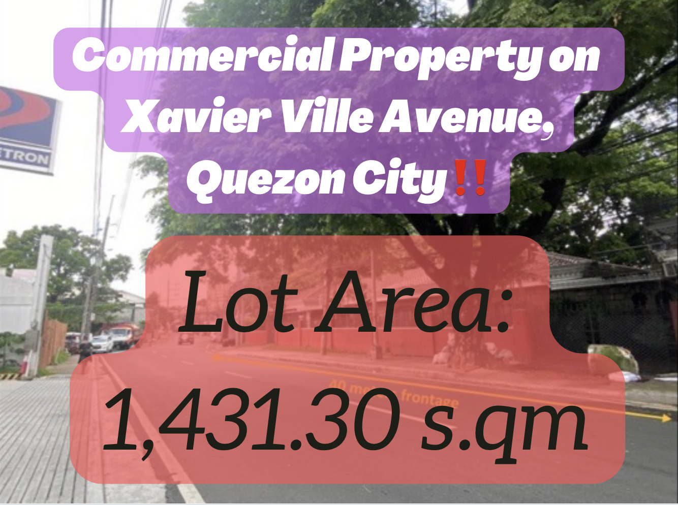 Along Xavierville Avenue, Q.C. – Commercial Lot