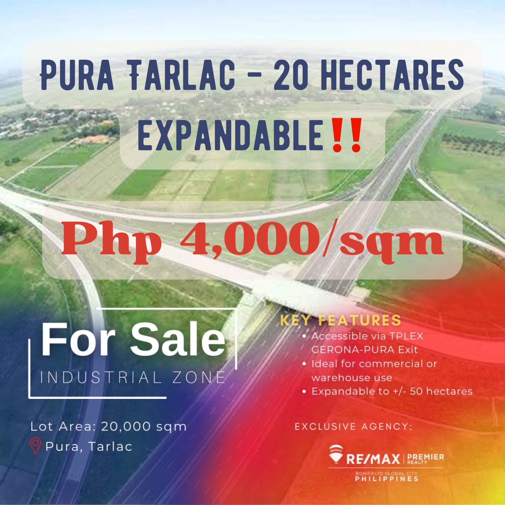 Gerona – Pura Tarlac for Sale 20 hectares expandable‼️