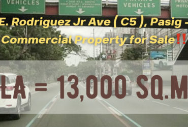 E. Rodriguez Jr Ave ( C5 ), Pasig – Commercial Property for Sale‼️