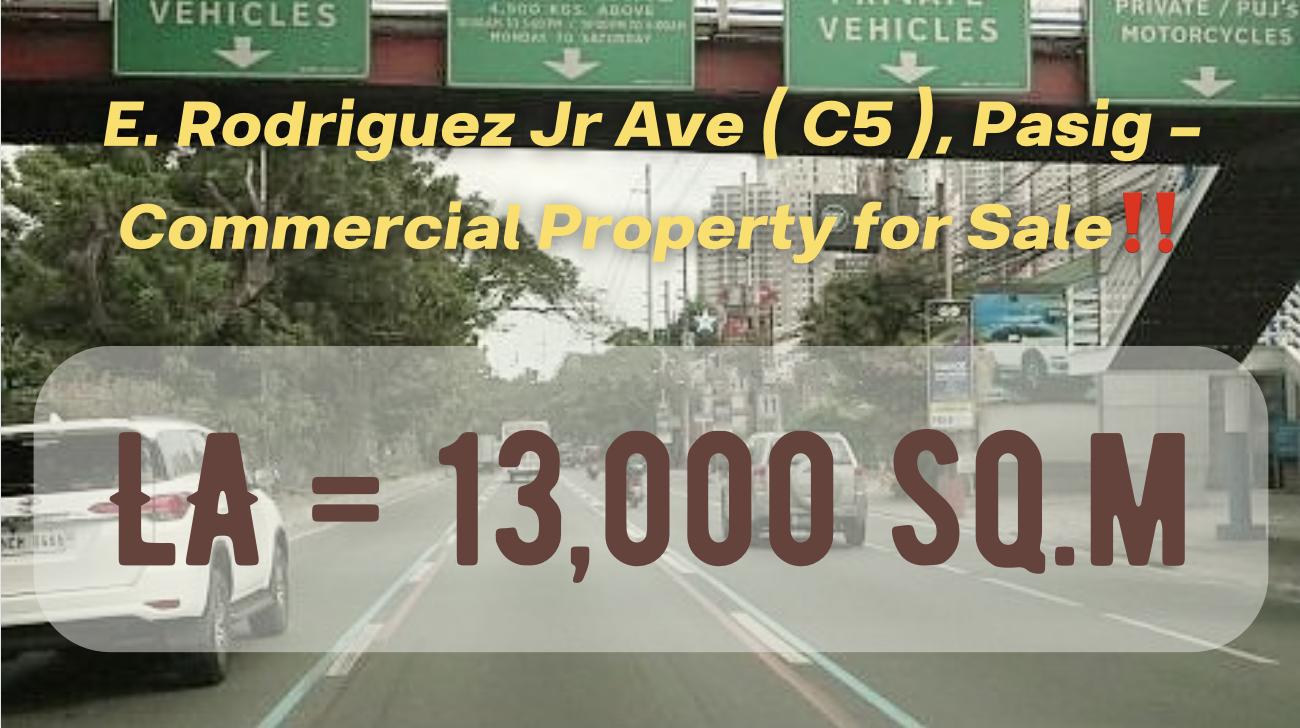 E. Rodriguez Jr Ave ( C5 ), Pasig – Commercial Property for Sale‼️