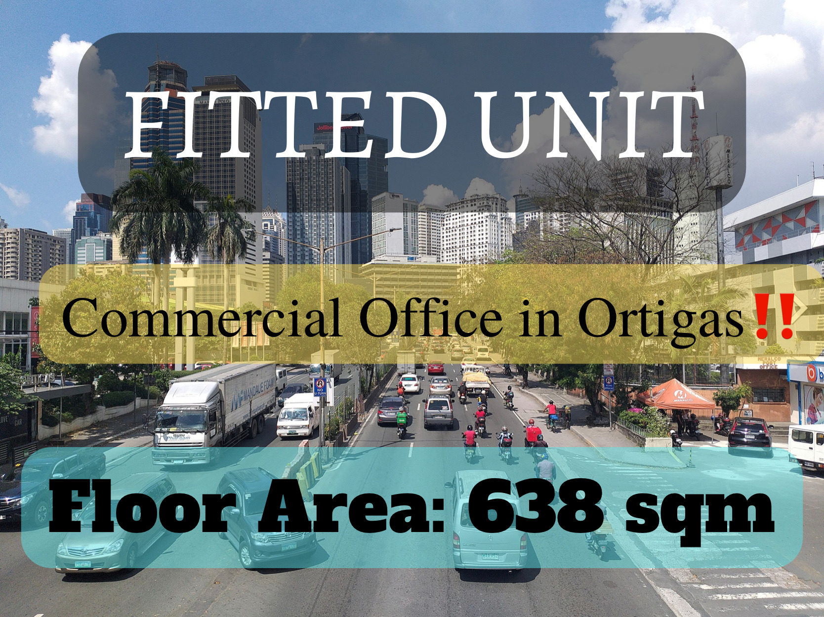 Commercial Office in Ortigas‼️