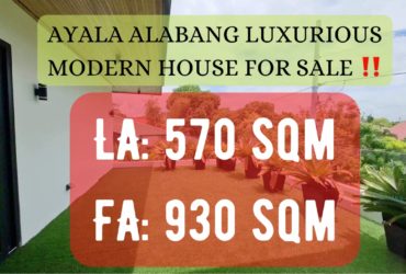 AYALA ALABANG LUXURIOUS MODERN HOUSE FOR SALE ‼️