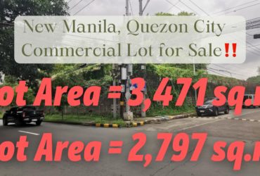 New Manila, Quezon City – Commercial Lot for Sale‼️