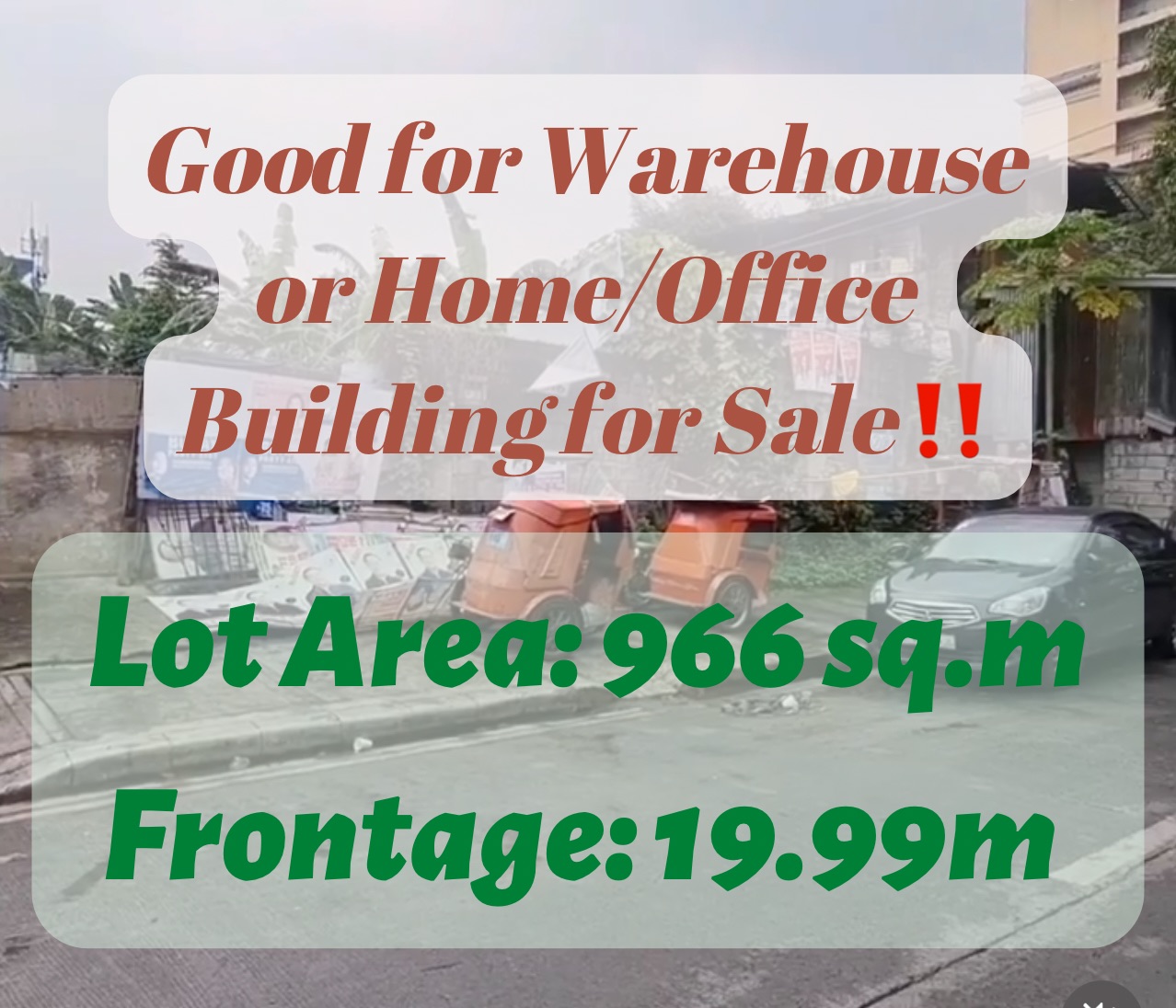 Good for Warehouse or Home/Office Building for Sale‼️