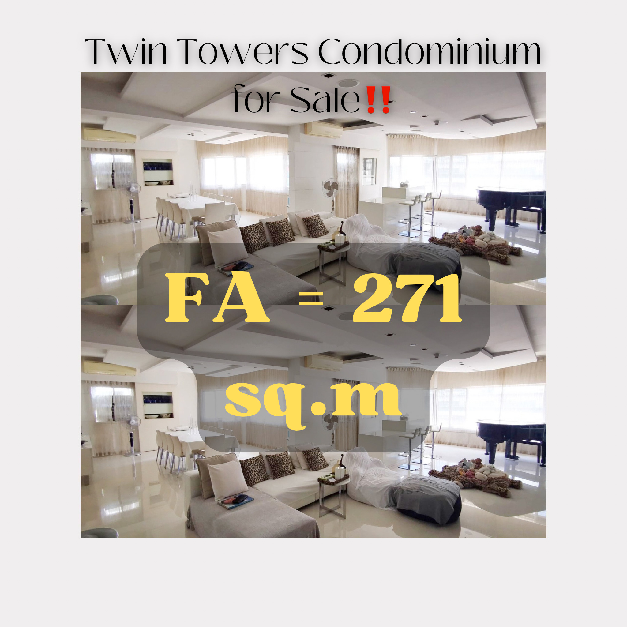 Twin Towers Condominium, Apartment Ridge for Sale‼️