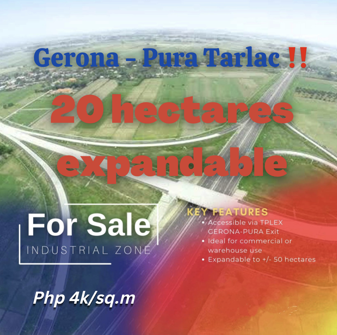 Gerona, Pura Tarlac for Sale 20 hectares expandable‼️