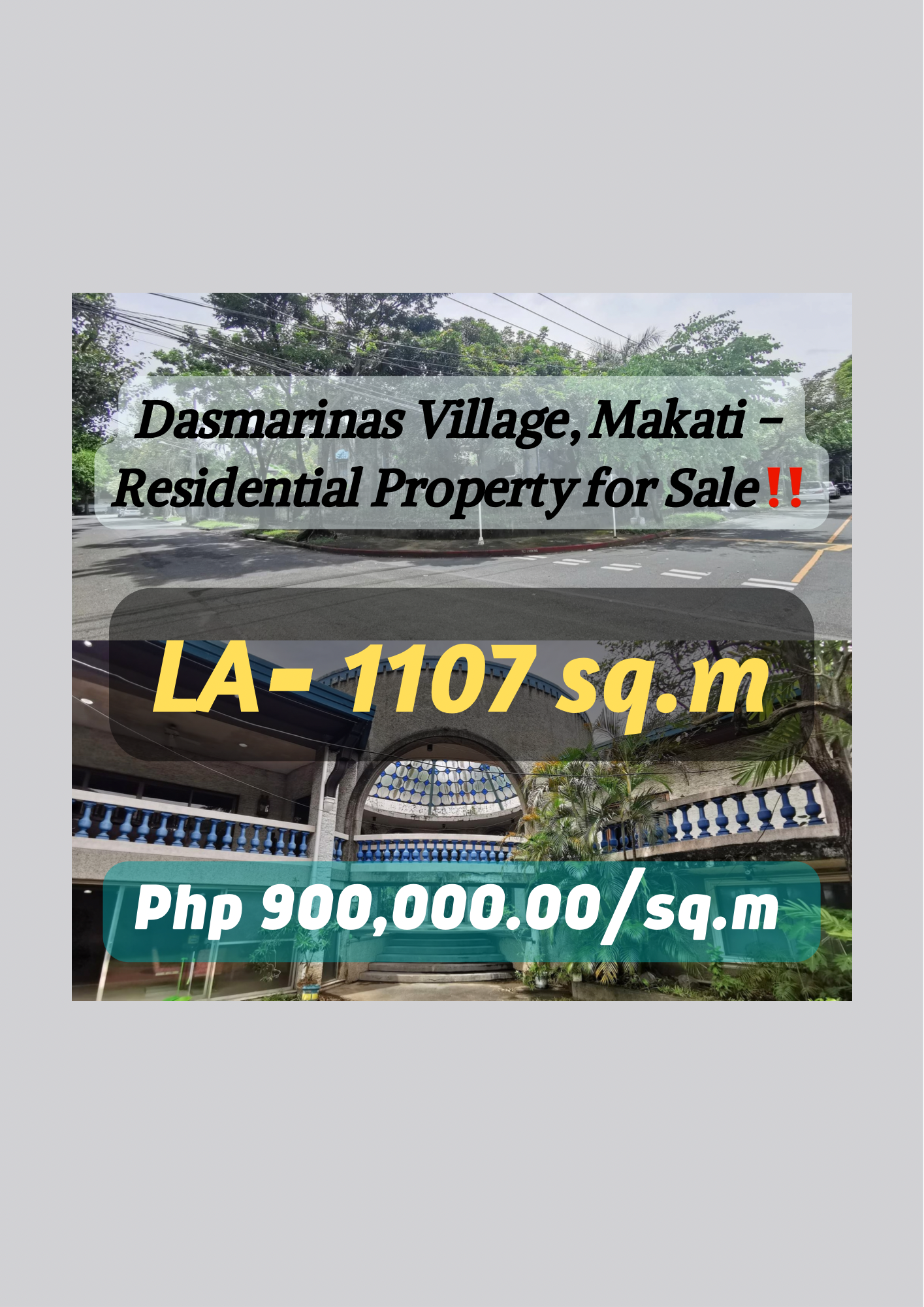Dasmarinas Village, Makati – Residential Property for Sale‼️
