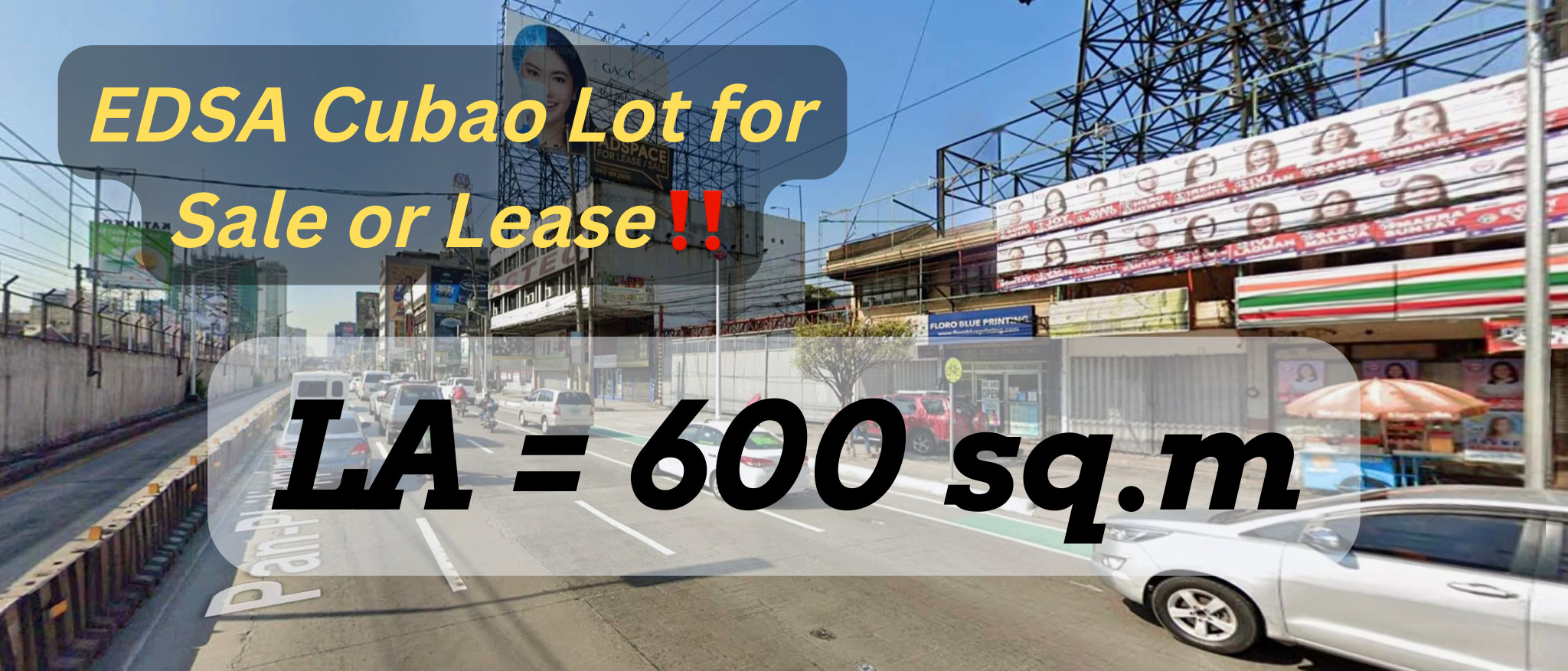 EDSA Cubao, Quezon City – Lot for Sale or Lease‼️