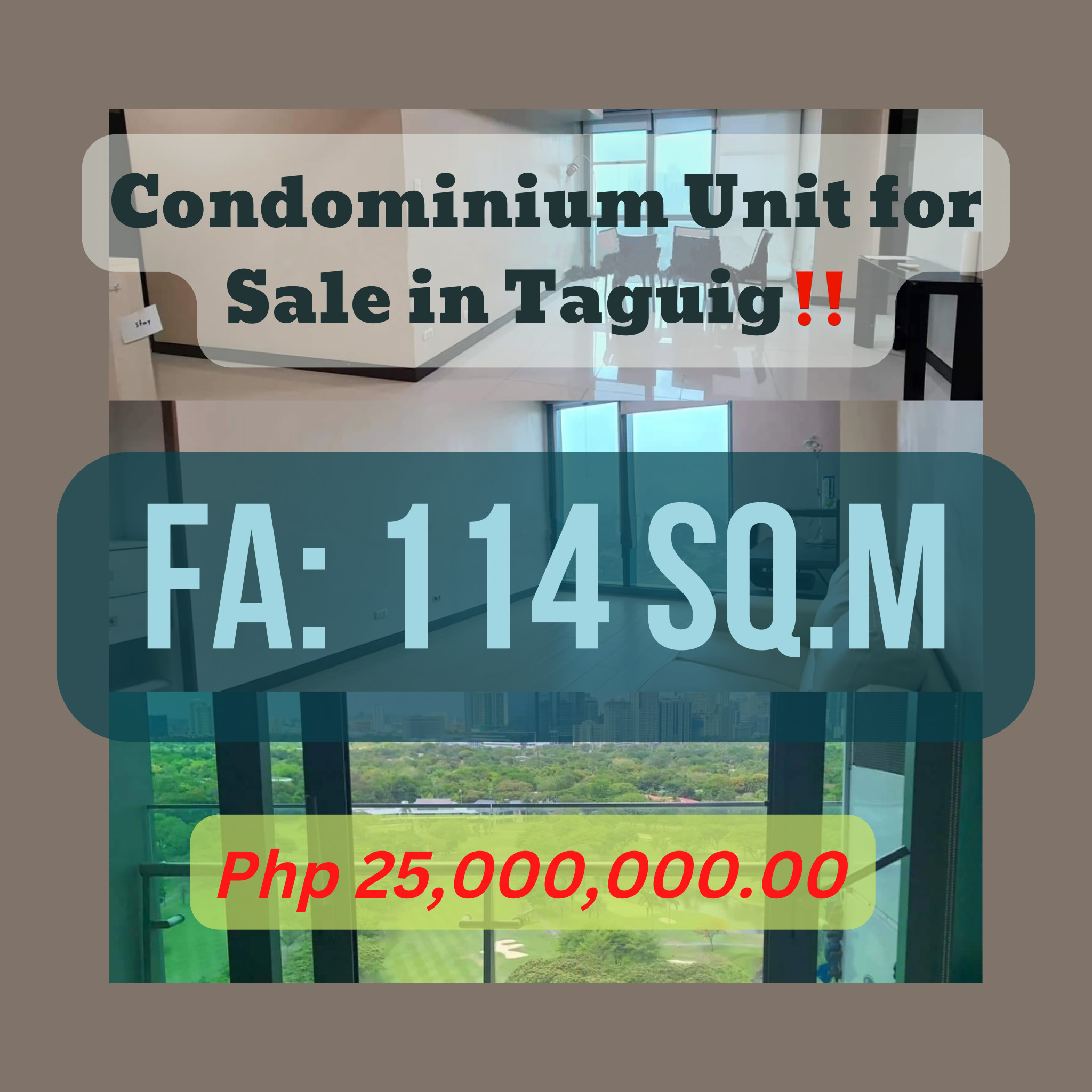 Condominium Unit for Sale in 8 Forbes Town, Taguig‼️